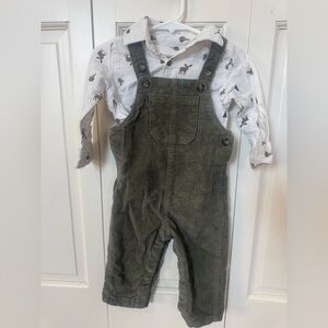 Carter's Green Corduroy Overalls